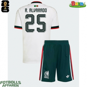 Mexiko Roberto Alvarado #25 Bortaställ Barn VM 2026 Kortärmad (+ Korta byxor)